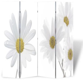 vidaXL Διαχωριστικό Δωματίου Πτυσσόμενο Λουλούδι 160 x 170 εκ.