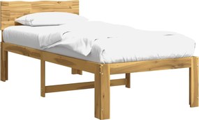 vidaXL Μονό Κρεβάτι με Κεφαλάρι ROSTOCK Λευκό 100 x 200 cm