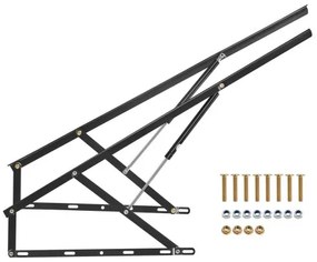 VEVOR Bed Lift 59x71 in Compatible Bed Size 154 lbs Load DIY Wall Bed Hardware