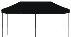 vidaXL Τέντα Εκδηλώσεων Πτυσσόμενη Pop-Up Μαύρο 580x292x315 εκ.