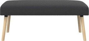 vidaXL παγκάκι Μονόχρωμο Σκούρο Γκρι 110 x 40 x 46 cm Μπουκλέ