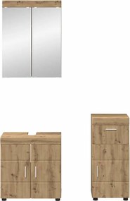 vidaXL Σετ Επίπλων Μπάνιου TULUM Artisan Oak Επεξεργασμένο ξύλο