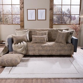 Ριχτάρι Toronto 08 Taupe Teoran Πολυθρόνα 180x150cm Βαμβάκι-Ακρυλικό