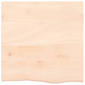 vidaXL Πάγκος Μπάνιου 60 x 60 x 2 εκ. από Ακατέργαστο Μασίφ Ξύλο