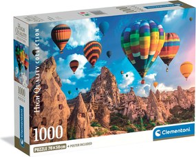Clementoni Παζλ High Quality Collection Αερόστατα Στην Καππαδοκία 1000 τμχ - Compact Box
