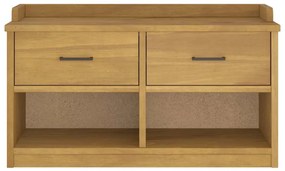 vidaXL Πάγκος διαδρόμου "SANDNES" 87x40x50 εκ. Πεύκο μασίφ ξύλο