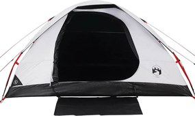 vidaXL Σκηνή Οικογενειακή 6 Ατόμων Αδιάβροχη Λευκή Ύφασμα Συσκότισης