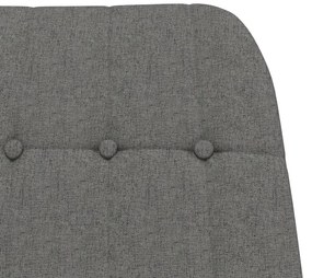 vidaXL Κουνιστή Πολυθρόνα Ανοιχτό Γκρι Υφασμάτινη