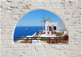 Αυτοκόλλητη φωτοταπετσαρία - Summer in Santorini - 392x280