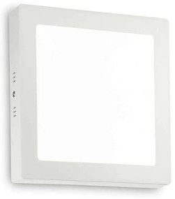 Πλαφονιέρα Universal Square 138640 22x22x4cm 19W 3000K White Ideal Lux