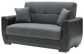 Sofa Two-seater Vera Fylliana Grey - Black 167*89*84 cm