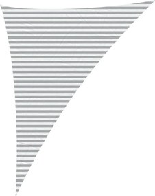 vidaXL Πανί σκιάς Ανοιχτό Γκρι και Λευκό 4 x 5 x 6,4 m