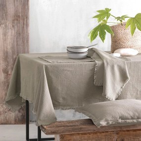 Τραπεζομάντηλο Merit Natural Ρυθμός 150x160 100% Cotton