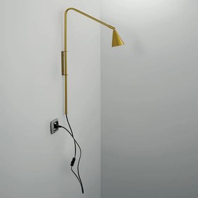 Φωτιστικό Τοίχου - Απλίκα I-Enea-AP1-Oro GU10 69,5x37,7x9cm Gold Luce Ambiente Design