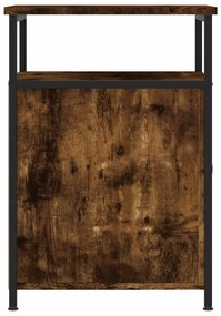 vidaXL Κομοδίνο Καπνιστή Δρυς 40x42x60 εκ. από Επεξεργασμένο Ξύλο