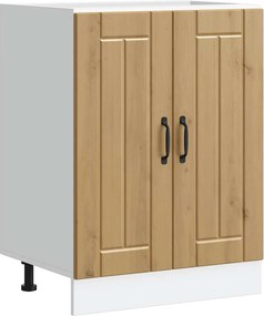 vidaXL Ντουλάπι βάσης νεροχύτη "Lucca" Artisan Oak Engineered Wood