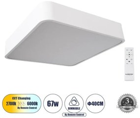 Πλαφονιέρα Οροφής LED Λευκό KAMALA 61207-S Globostar 61207-1 Λευκό