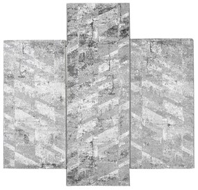 Χαλιά Κρεβατοκάμαρας (Σετ 3τμχ) Polcarpet Monaco Moma NP381 Grey