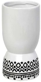 Βάζο Tribal CER2303 12,5x12,5x22,5cm White-Black Espiel Ceramic