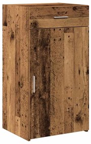 vidaXL Πλαϊνό γραφείο με συρτάρι Παλαιό ξύλο 50 x 42.5 x 93 εκ.