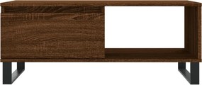 vidaXL Τραπεζάκι Σαλονιού Καφέ Δρυς 90x50x36,5 εκ. Επεξεργασμ. Ξύλο