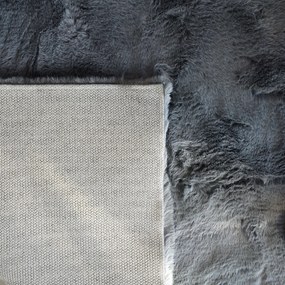 Πατάκι Γούνινο (60x90) Ravelia Fluffy Dark Grey