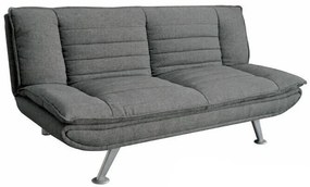 Καναπές κρεβάτι Mesa 191, Λειτουργία ύπνου, Γκρι, 183x88x85cm, Πόδια: Μεταλλικά