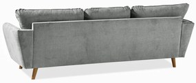 Γωνιακός Καναπές Scandinavian Choice P119, Δρυς, Γκρι, 254x154x90cm, 86 kg, Πόδια: Ξύλο | Epipla1.gr