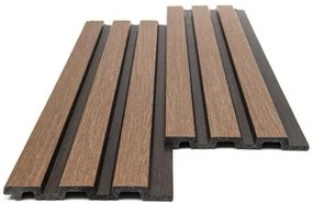 New plan PS PANEL ΜΕ 3D ΠΗΧΑΚΙΑ 11 PIANO 12/122/2900mm GOLDEN OAK/D.BROWN Τεμαχιο
