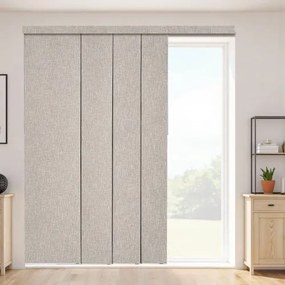 VEVOR Panel Track Blinds Extendable Track 116 cm to 218 cm W Trimmable Brown