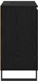 vidaXL Πλαϊνό γραφείο Μαύρη Οξυά 60 x 35 x 70 cm Επεξεργασμένο ξύλο