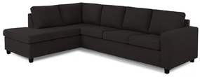 Γωνιακός Καναπές Scandinavian Choice C166, Μαύρο, 287x199x79cm