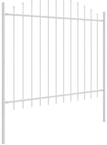 vidaXL Φράχτης Κήπου  με Θόλο, Λευκός, 8,5x1,25 μ, Χάλυβας