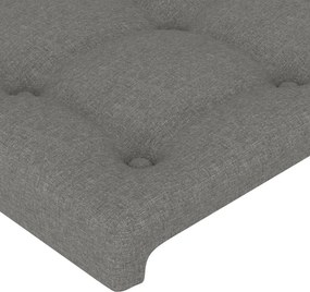 vidaXL Κεφαλάρια Σκ. Γκρι 144x5x78/88 εκ. Ύφασμα