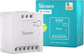 SONOFF MINI-D Smart WiFi Matter Switch (AC/DC 12-48V, ξηρή επαφή)