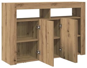 vidaXL Πλαϊνό γραφείο artisan δρυς 116 x 30 x 75 εκ.
