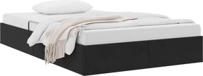 vidaXL Κρεβάτι Οθωμανικού Τύπου Μαύρο 120 x 200 cm Βελούδο