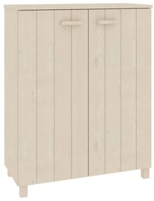 vidaXL Παπουτσοθήκη HAMAR Καφέ Μελί 85x40x108 εκ. Μασίφ Ξύλο Πεύκου