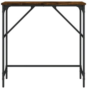 vidaXL Τραπέζι Κονσόλα Καπνιστή Δρυς 75x32x75 εκ. Επεξεργ. Ξύλο