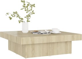 vidaXL Τραπεζάκι Σαλονιού Sonoma Δρυς 90x90x28 εκ. Μοριοσανίδα