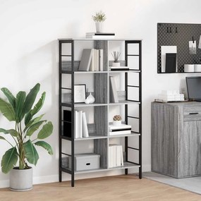 vidaXL Ράφι Βιβλίων Γκρίζο Σονομα 82 x 32 x 144,5 εκ.