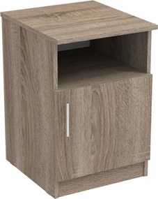 Κομοδίνο Galdi pakoworld σε καρυδί απόχρωση 40x45x60εκ