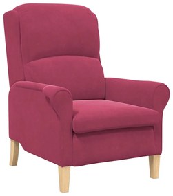 vidaXL Πολυθρόνα Μπορντό 76 x 94 x 102 εκ. Βελούδο