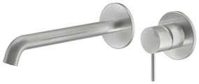 La Torre ELLE 316 inox Brushed Μπαταρία Νιπτήρος εντοιχισμού 2 οπών 35032-111