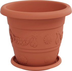vidaXL Γλάστρες φυτών 6 pcs Κεραμιδί Ø 26 x 21.5 εκ Πλαστικό
