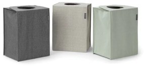 Brabantia Κιβώτιο πλυντηρίου ρούχων 1000828, 35 l, Άνοιγμα μπροστά, Ευρύ καπάκι, Πτυσσόμενο, Μαύρο