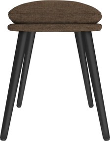 vidaXL Υποπόδιο Καφέ 45 x 29,5 x 35 εκ. Υφασμάτινο