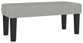 vidaXL Κρεβάτι Boxspring με Στρώμα Ανοιχτό Γκρι 80x200 εκ. Υφασμάτινο