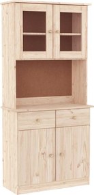 vidaXL Ντουλάπι ALTA 77 x 35 x 165 εκ. από Μασίφ Ξύλο Πεύκου