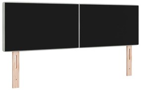 vidaXL LED κεφαλάρι με κεφαλάρι Ανοιχτό γκρι 144 cm Πολυεστέρας